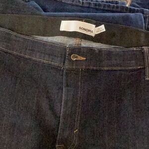 Boot cut Sonoma plus size jeans 28W Short worn once